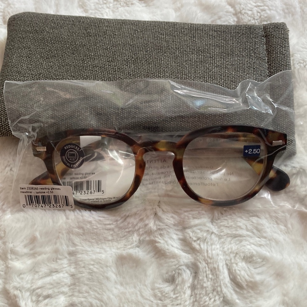 peepers +2.5 readers with soft case - Picture 3 of 6